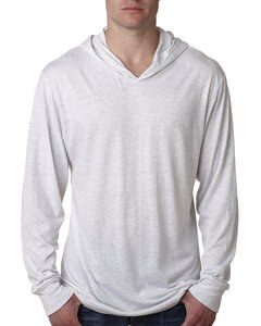 Next Level Apparel N6021 - Adult Triblend Long-Sleeve Hoody Heather White