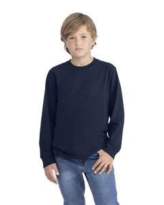 Next Level Apparel 3311NL - Youth Cotton Long Sleeve T-Shirt Midnight Navy