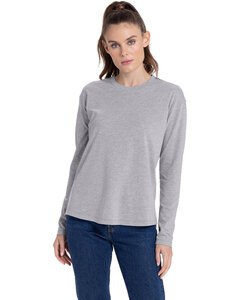 Next Level Apparel 3911NL - Ladies Relaxed Long Sleeve T-Shirt Gris Chiné