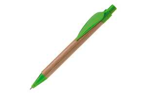 TopPoint LT87518 - Bamboo pen with plastic leafclip