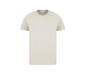 SF Men SF130 - Unisex-T-Shirt aus regenerierter Baumwolle und recyceltem Polyester Light Stone