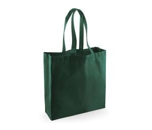 Westford mill WM623 - Shopping Bag 100% Cotton Long Handles Bottle Green