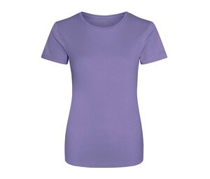 Just Cool JC005 - Camiseta feminina respirável Neoteric ™ Digital Lavender