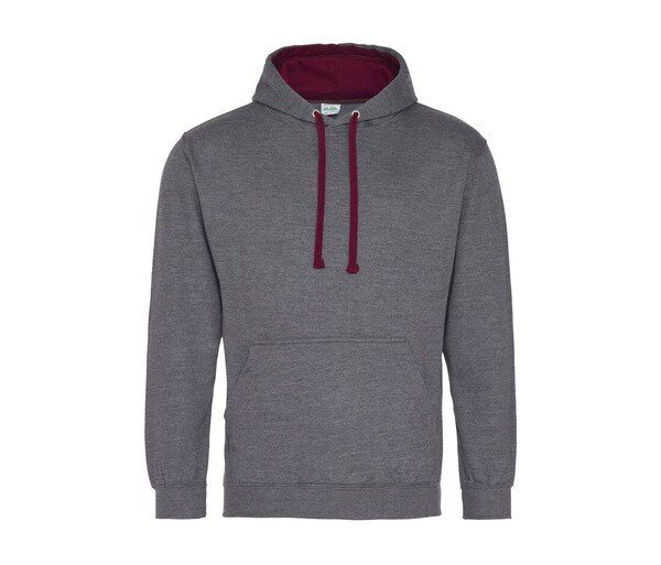 AWDIS JH003 - Urban Contrast Hoodie with Warm Kangaroo Pockets