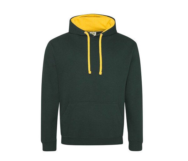 AWDIS JH003 - Urban Contrast Hoodie with Warm Kangaroo Pockets