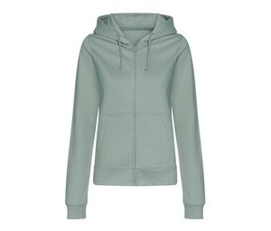 AWDIS JH050F - Full zip hoodie Stoffig groen