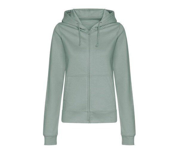 AWDIS JH050F - Womens Relaxed Fit Full Zip Hoodie with Kangaroo Pockets