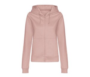 AWDIS JH050F - Full zip hoodie Dusty Pink