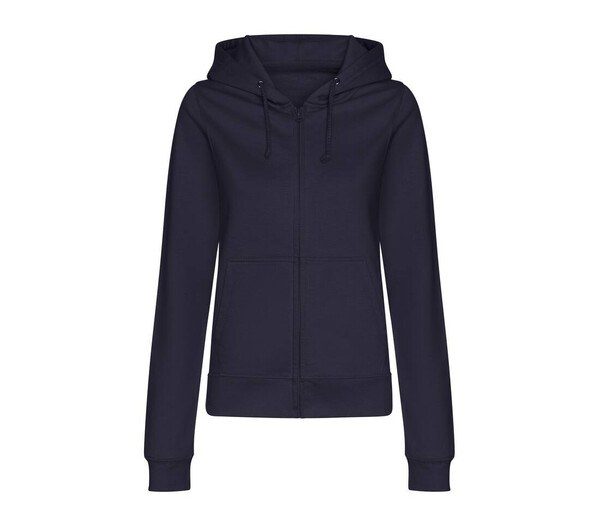 AWDIS JH050F - Womens Relaxed Fit Full Zip Hoodie with Kangaroo Pockets