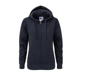 Russell JZ66F - Authentic Zipped Hood Navy