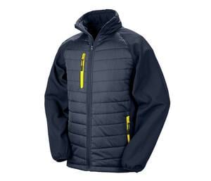 Result RS237 - Bi-material jacket Navy / Yellow