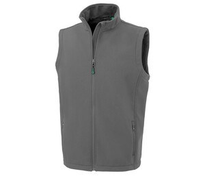 RESULT RS902M - Bodywarmer Softshell homme en polyester recyclé Workguard Grey
