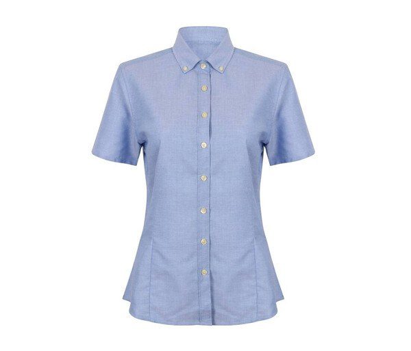 HENBURY HY518R - LADIES’ MODERN S/S OXFORD SHIRT – REGULAR FIT