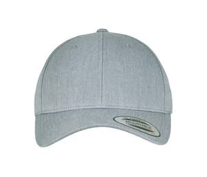 Flexfit FX7706 - Snapback Hats curved visor Heather Grey