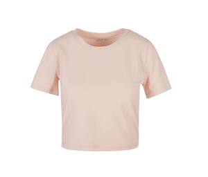 Build Your Brand BY042 - T-Shirt Cropped Pink