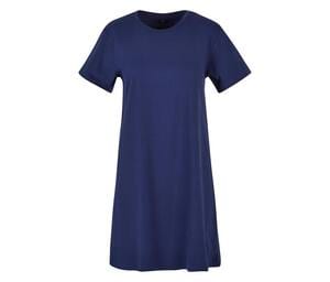 BUILD YOUR BRAND BY214 - LADIES TEE DRESS Light Navy
