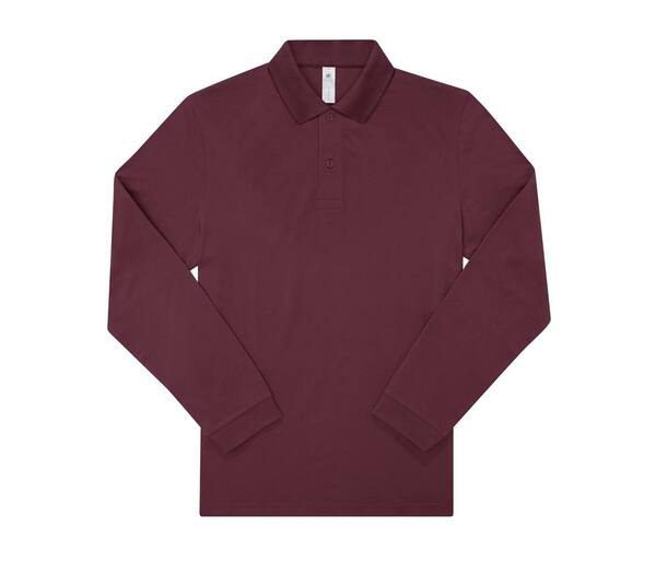 B&C BCU425 - Long-sleeved fine piqué poloshirt