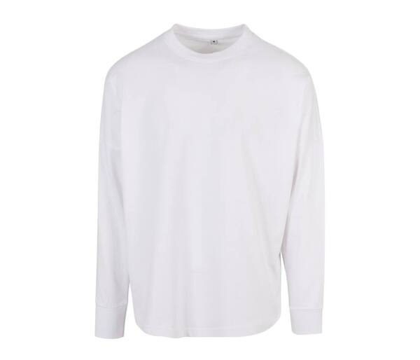 BUILD YOUR BRAND BY198 - OVERSIZED CUT ON SLEEVE LONGSLEEVE