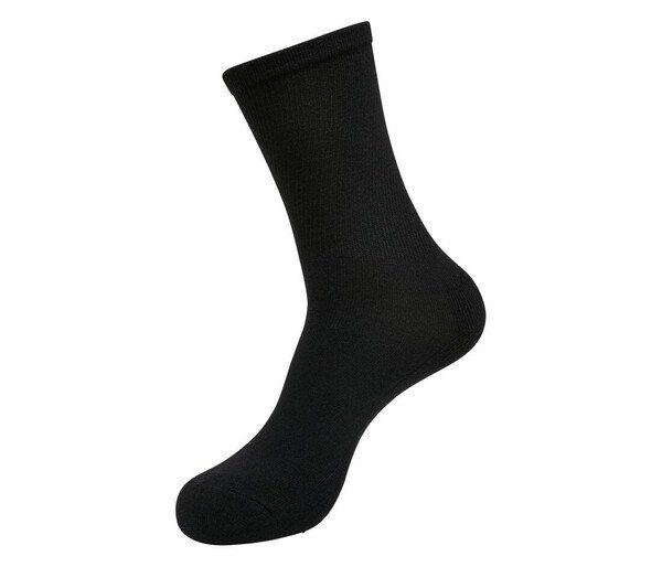 BUILD YOUR BRAND BY201 - Comfort Fit Ribbed Ankle Crew Socks