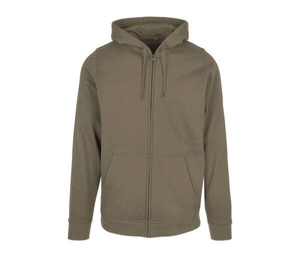 BUILD YOUR BRAND BYB008 - Classic Comfort Full Zip Hoodie with Kangaroo Pockets