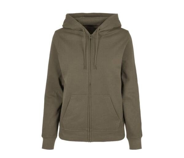 BUILD YOUR BRAND BYB009 - LADIES BASIC ZIP HOODY