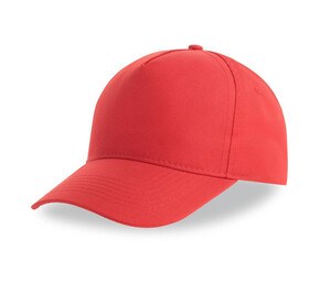 ATLANTIS HEADWEAR AT252 - 5-panel baseball cap made of recycled polyester Red