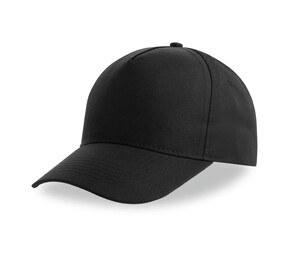 ATLANTIS HEADWEAR AT252 - 5-panel baseball cap made of recycled polyester Black