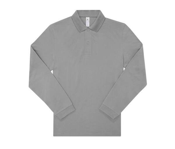 B&C BCU425 - Long-sleeved fine piqué poloshirt