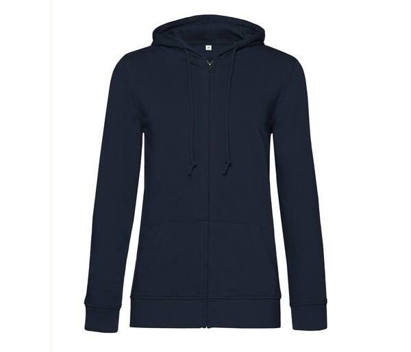 B&C BCW36B - Sudadera con sudadera con cremallera orgánica para mujeres