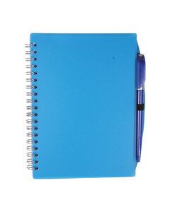 Prime Line NB108 - Spiral Notebook With Pen TRANSLUCENT BLUE