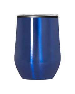 Prime Line MG380 - 12oz Budget Stemless Wine Tumbler With Lid Azul