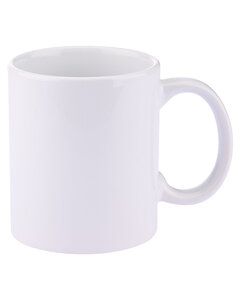 Prime Line CM100 - 11oz Basic C Handle Ceramic Mug White