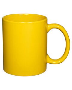 Prime Line CM100 - 11oz Basic C Handle Ceramic Mug Yellow