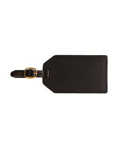 Leeman LG-9094 - Grand Central Luggage Tag Sueded Leather Negro