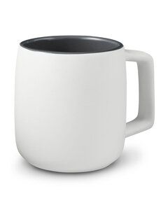 Prime Line CM113 - 15oz Geo Square Handle Ceramic Mug Blanco