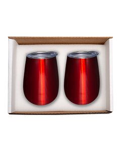 Prime Line PL-8239 - Duo Vacuum Stemless Wine Tumbler Gift Set