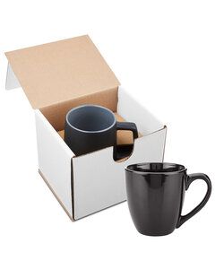 Prime Line GCM102 - 15oz Bistro Style Ceramic Mug Gift Set