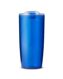 Prime Line MG214 - 22oz Frosted Double Wall Tumbler TRANSLUCENT BLUE