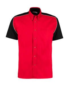 Formula Racing KK186 - Classic Fit Sebring Shirt SSL Red/Black/White