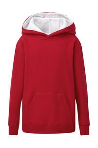 SG Originals SG24K - Contrast Hooded Sweatshirt Kids Red/White
