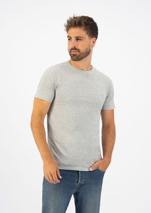 Lemon & Soda LEM1130 - T-shirt crewneck fine cotton elasthan Zwart-extra lange lengte