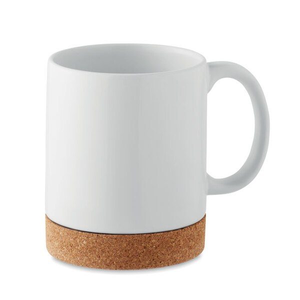 GiftRetail MO2101 - KAROO Taza cerámica de corcho 280 ml