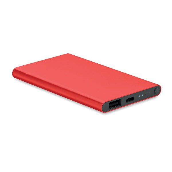 GiftRetail MO6825 - POWERFLAT C UltraSlim 4000mAh Aluminum Type-C Power Bank