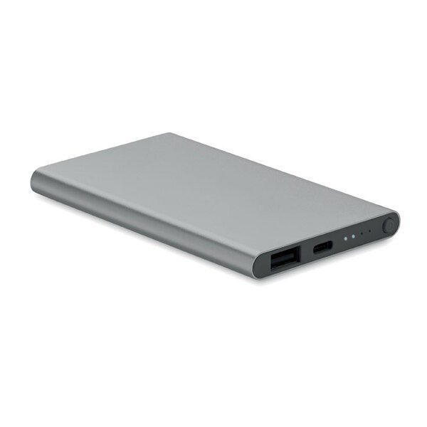 GiftRetail MO6825 - POWERFLAT C UltraSlim 4000mAh Aluminum Type-C Power Bank