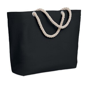 GiftRetail MO9813 - MENORCA Beach bag with cord handle Black