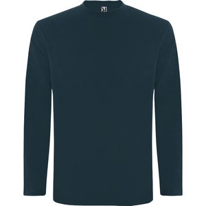 Roly CA1217 - EXTREME Long-sleeve t-shirt in tubular fabric and 4-layer crew neck Storm Blue