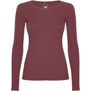Roly CA1218 - EXTREME WOMAN Semi fitted long-sleeve t-shirt with fine trimmed neck BERRY RED