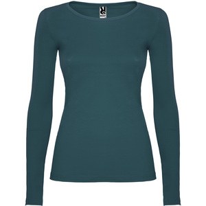 Roly CA1218 - EXTREME WOMAN Semi fitted long-sleeve t-shirt with fine trimmed neck Storm Blue