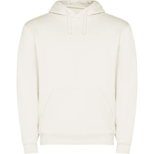 Roly SU1087 - CAPUCHA Hooded sweatshirt with kangaroo style pocket and flat adjustable drawcord Vintage White