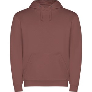 Roly SU1087 - CAPUCHA Hooded sweatshirt with kangaroo style pocket and flat adjustable drawcord PALE RED